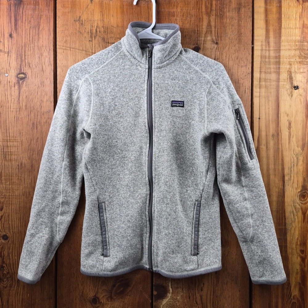 Patagonia Better Sweater Full Zip Jacket Womens Small Gray Heather